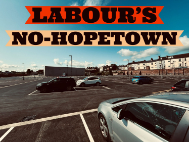 A picture of an empty Hopetown car park